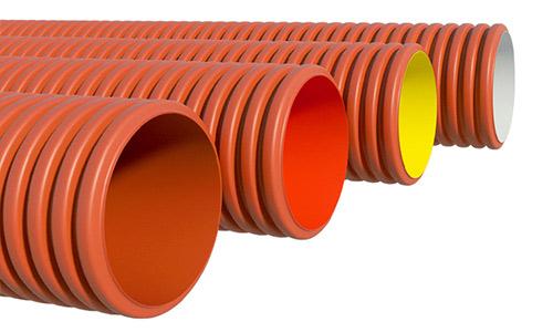 Гофрированные полипропиленовые трубы d160-1000мм SN8, SN10, SN16, SN24